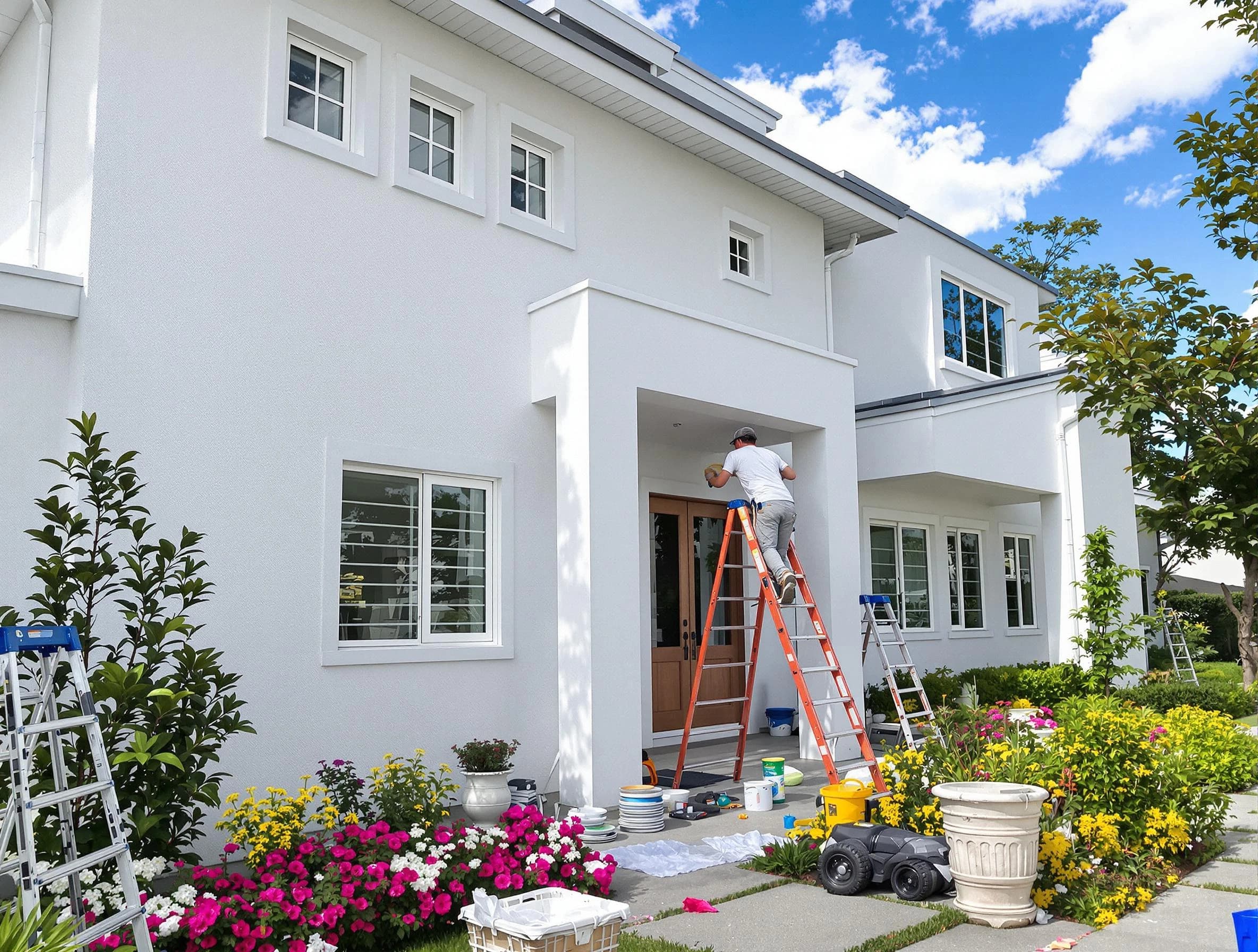 New Franklin House Painters team delivering a fresh exterior coat in New Franklin, OH